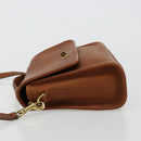 Coach Shoulder Bag Leather Brown Gold Auth 176432A-4