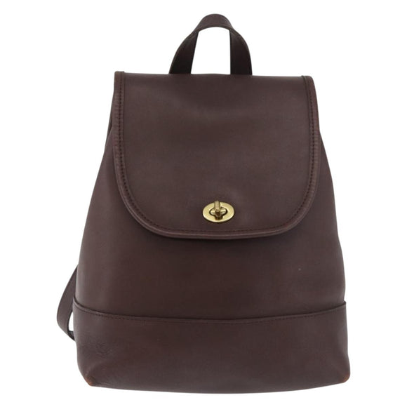 Coach Rucksack Leder Braun Gold Original 176433