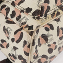 MCM Vicetos Logogram Backpack PVC Leather Ivory Gold Auth 176436-12