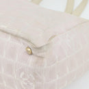 CHANEL New Travel Line Tote Bag Nylon Pink Gold CC Auth 176440-9