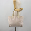 CHANEL New Travel Line Tote Bag Nylon Pink Gold CC Auth 176440-23