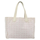 CHANEL New Travel Line Tote Bag Nylon Pink Gold CC Auth 176440-2