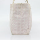 CHANEL New Travel Line Tote Bag Nylon Pink Gold CC Auth 176440-3