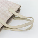 CHANEL New Travel Line Tote Bag Nylon Pink Gold CC Auth 176440-7