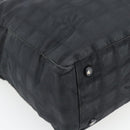 CHANEL New Travel Line Tote Bag Nylon Black CC Auth 176441-11