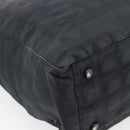 CHANEL New Travel Line Tote Bag Nylon Black CC Auth 176441-13