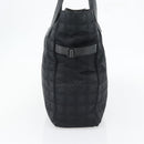 CHANEL New Travel Line Tote Bag Nylon Black CC Auth 176441-4