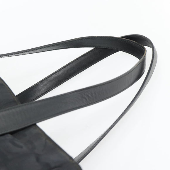 CHANEL New Travel Line Tote Bag Nylon Black CC Auth 176441