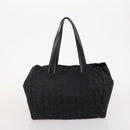 CHANEL New Travel Line Tote Bag Nylon 3 Set Black CC Auth 176442-17