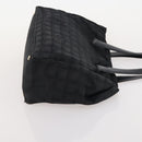 CHANEL New Travel Line Tote Bag Nylon 3 Set Black CC Auth 176442-18