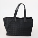 CHANEL New Travel Line Tote Bag Nylon 3 Set Black CC Auth 176442-2