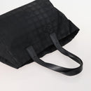 CHANEL New Travel Line Tote Bag Nylon 3 Set Black CC Auth 176442-5