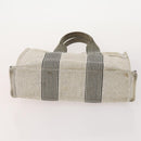 HERMES Fourre Tout Hand Bag Cotton 4 Set White Black Red Auth 176443-12