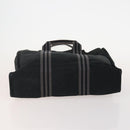 HERMES Fourre Tout Hand Bag Cotton 4 Set White Black Red Auth 176443-18