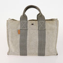 HERMES Fourre Tout Hand Bag Cotton 4 Set White Black Red Auth 176443-8