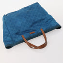 GUCCI GG Supreme GG Canvas Tote Bag PVC Nylon 4 Set Black Navy blue Auth 176444-11