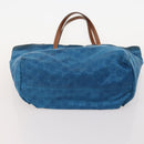 GUCCI GG Supreme GG Canvas Tote Bag PVC Nylon 4 Set Black Navy blue Auth 176444-12