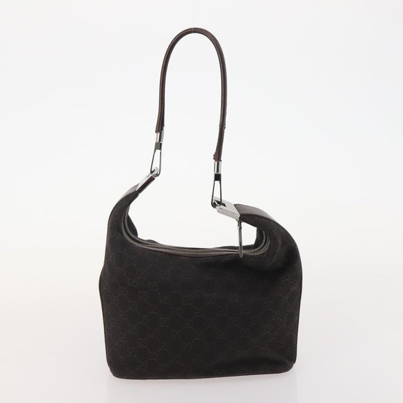 GUCCI GG Supreme GG Canvas Tote Bag PVC Nylon 4 Set Black Navy blue Auth 176444