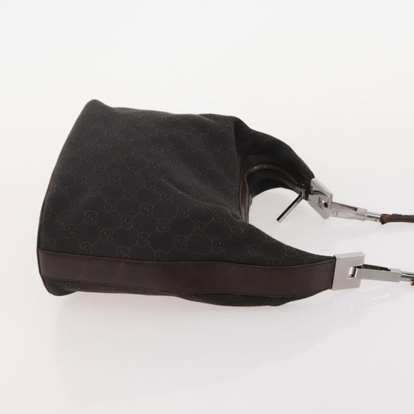 GUCCI GG Supreme GG Canvas Tote Bag PVC Nylon 4 Set Black Navy blue Auth 176444