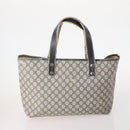 GUCCI GG Supreme GG Canvas Tote Bag PVC Nylon 4 Set Black Navy blue Auth 176444-3