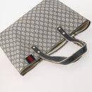 GUCCI GG Supreme GG Canvas Tote Bag PVC Nylon 4 Set Black Navy blue Auth 176444-5