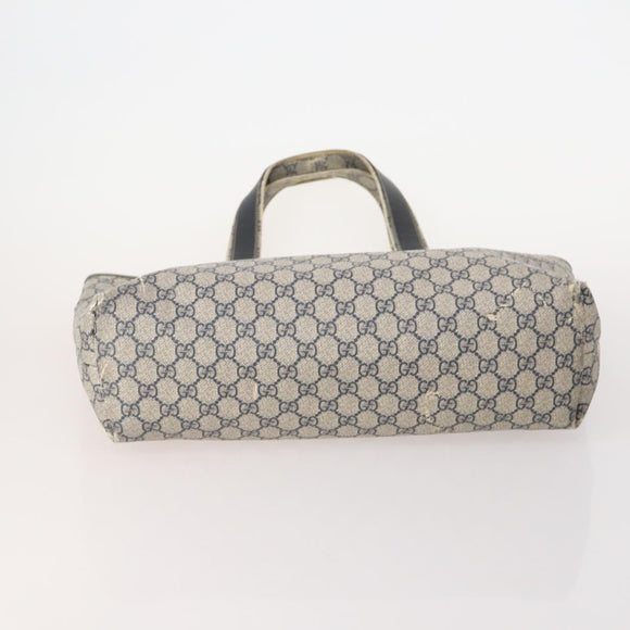 GUCCI GG Supreme GG Canvas Tote Bag PVC Nylon 4 Set Black Navy blue Auth 176444
