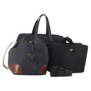 PRADA Shoulder Bag Nylon 3 Set 2way Navy Black Auth 176447-1