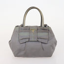 PRADA Sports Line Hand Bag Nylon 3 Set 2way Beige Black Gray Auth 176448-9