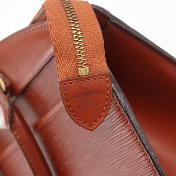 LOUIS VUITTON Epi Riviera Hand Bag Brown M48183 LV Auth 176461
