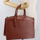 LOUIS VUITTON Epi Riviera Hand Bag Brown M48183 LV Auth 176461-23
