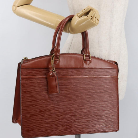 LOUIS VUITTON Epi Riviera Hand Bag Brown M48183 LV Auth 176461