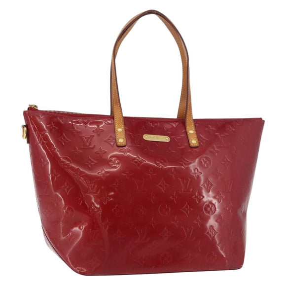 LOUIS VUITTON Monogram Vernis Bellevue GM Bag Pomme D'amour M93587 Auth 176466