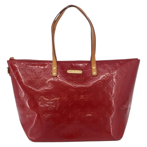 LOUIS VUITTON Monogram Vernis Bellevue GM Bag Pomme D'amour M93587 Auth 176466
