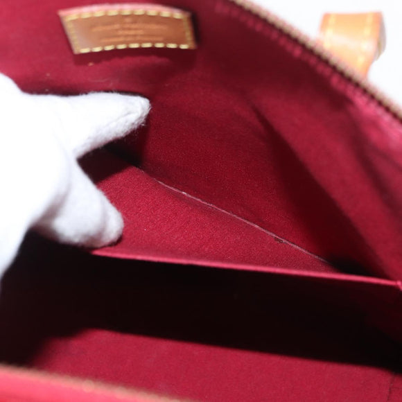 LOUIS VUITTON Monogram Vernis Bellevue GM Bag Pomme D'amour M93587 Auth 176466