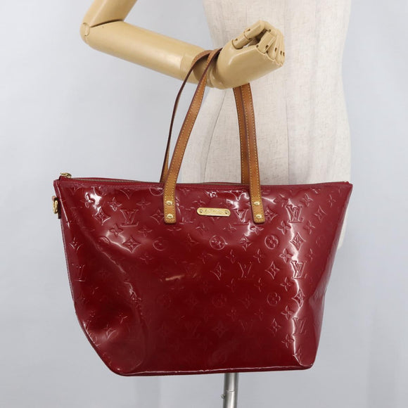 LOUIS VUITTON Monogram Vernis Bellevue GM Bag Pomme D'amour M93587 Auth 176466