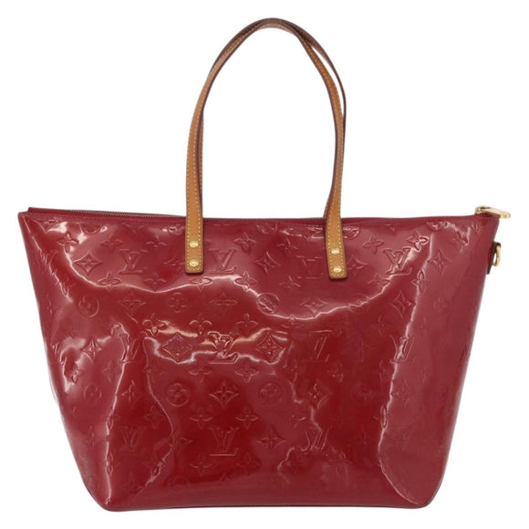 LOUIS VUITTON Monogram Vernis Bellevue GM Bag Pomme D'amour M93587 Auth 176466
