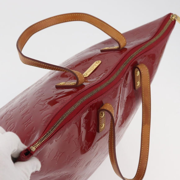 LOUIS VUITTON Monogram Vernis Bellevue GM Bag Pomme D'amour M93587 Auth 176466