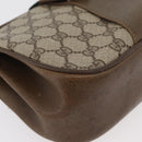 GUCCI GG Supreme Web Sherry Line Bag PVC Beige Gold 10 02 024 Auth 176473-9