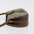 GUCCI GG Supreme Web Sherry Line Bag PVC Beige Gold 10 02 024 Auth 176473-4