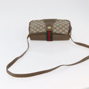 GUCCI GG Supreme Web Sherry Line Bag PVC Beige Gold 10 02 024 Auth 176473-7