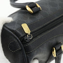 GUCCI GG Supreme Web Sherry Line Boston Bag PVC Black Gold 40 02 006 Auth 176475-10