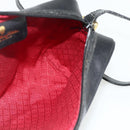 GUCCI GG Canvas Web Sherry Line Shoulder Bag Black Gold Red 010 378 Auth 176476A-19