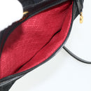 GUCCI GG Canvas Web Sherry Line Shoulder Bag Black Gold Red 010 378 Auth 176476A-21
