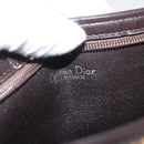 Christian Dior Trotter Canvas Shoulder Bag Brown Gold Auth 176479-11