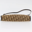Christian Dior Trotter Canvas Shoulder Bag Brown Gold Auth 176479-5