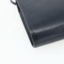 Christian Dior Shoulder Bag Leather Navy Gold Auth 176481-16