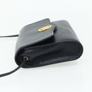 Christian Dior Shoulder Bag Leather Navy Gold Auth 176481-3