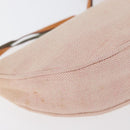 PRADA Accessory Pouch Canvas Pink Silver Auth 176484-16