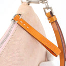 PRADA Accessory Pouch Canvas Pink Silver Auth 176484-10