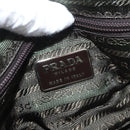 PRADA Accessory Pouch Canvas Pink Silver Auth 176484-19